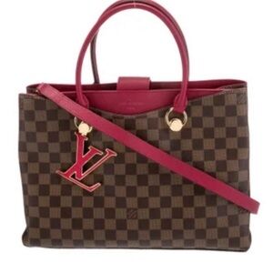 Louis Vuitton Brown and Pink Handbag